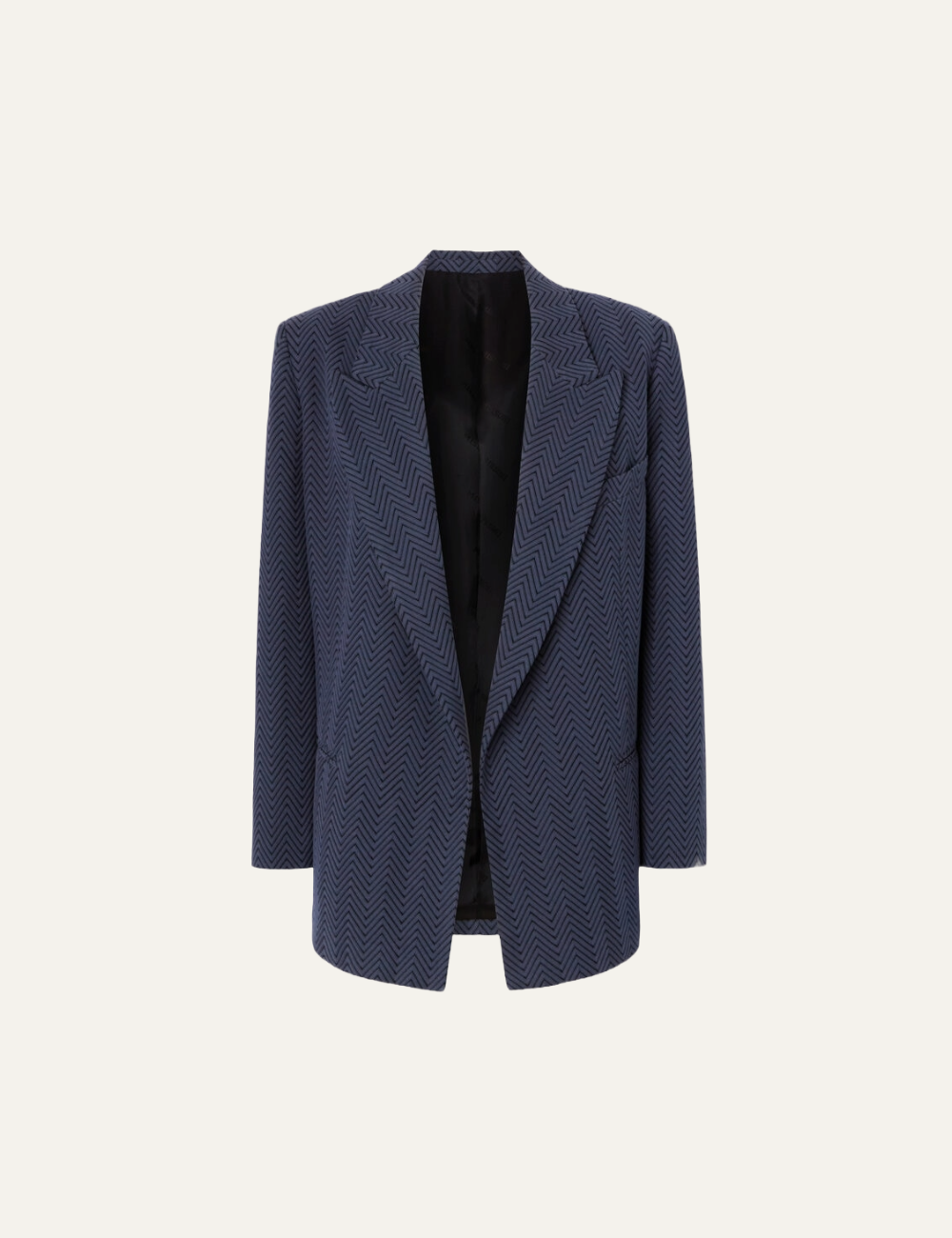 MISSONI Single-Breasted Blazer with Zigzag Pattern