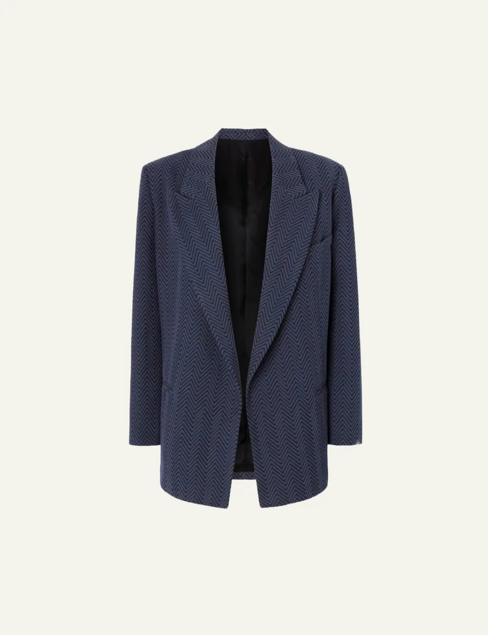 MISSONI Single-Breasted Blazer with Zigzag Pattern