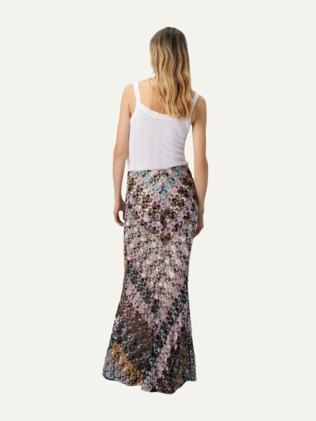 MISSONI Flared Long Skirt in Lace