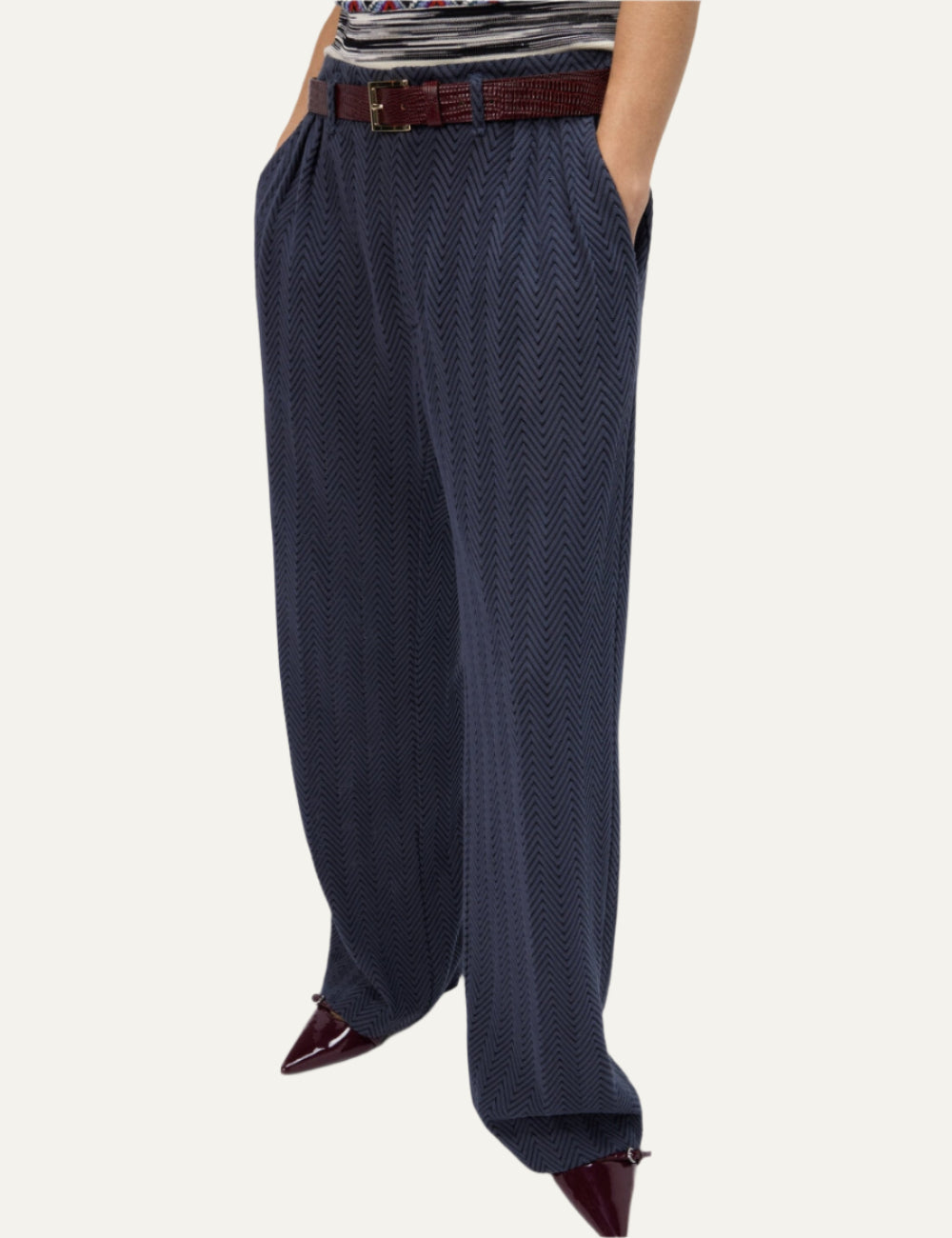MISSONI Tailored Pants with Zigzag Pattern