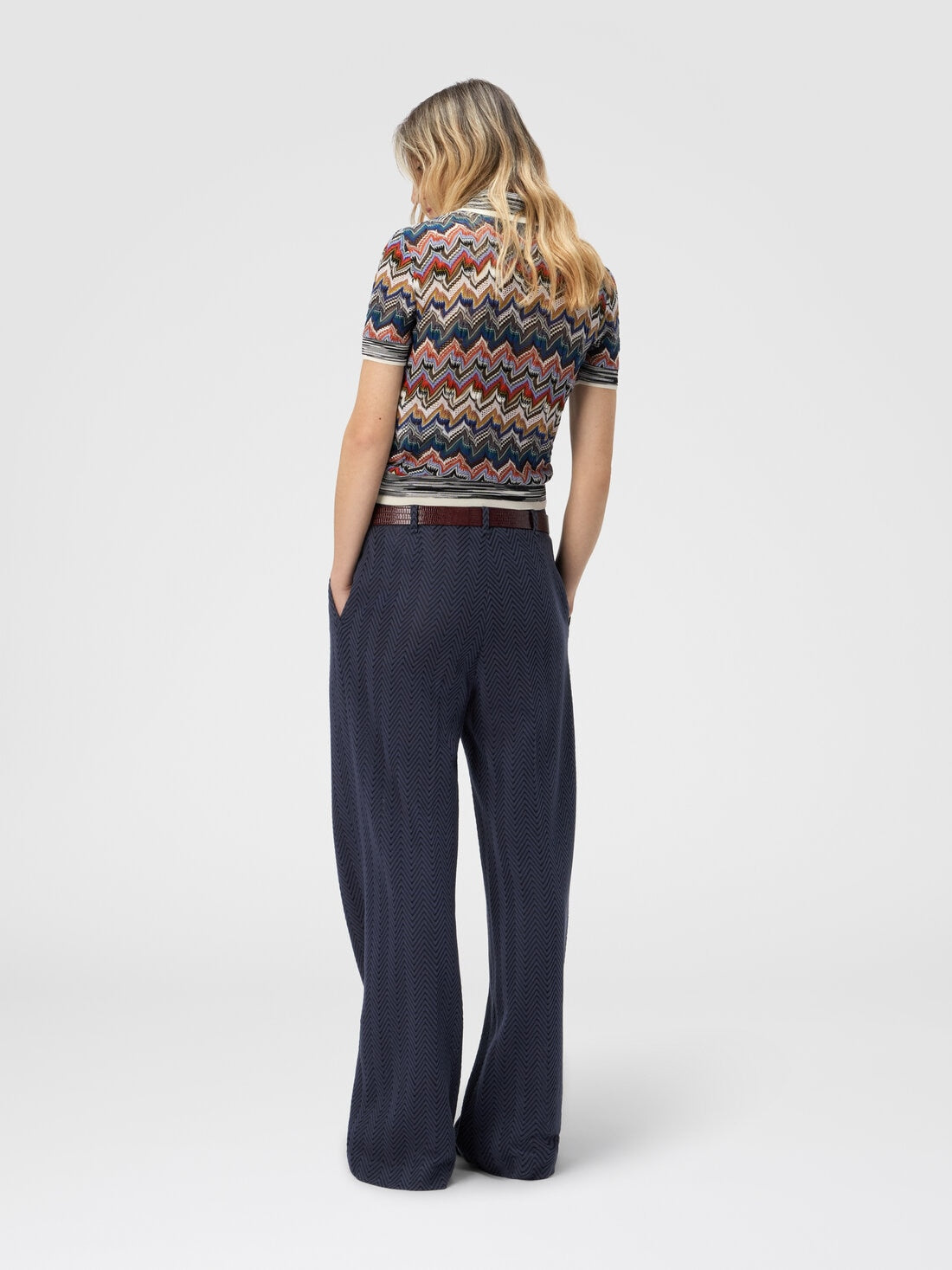 MISSONI Tailored Pants with Zigzag Pattern