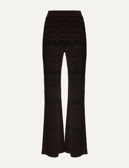 MISSONI TROUSERS SOLID BROWN