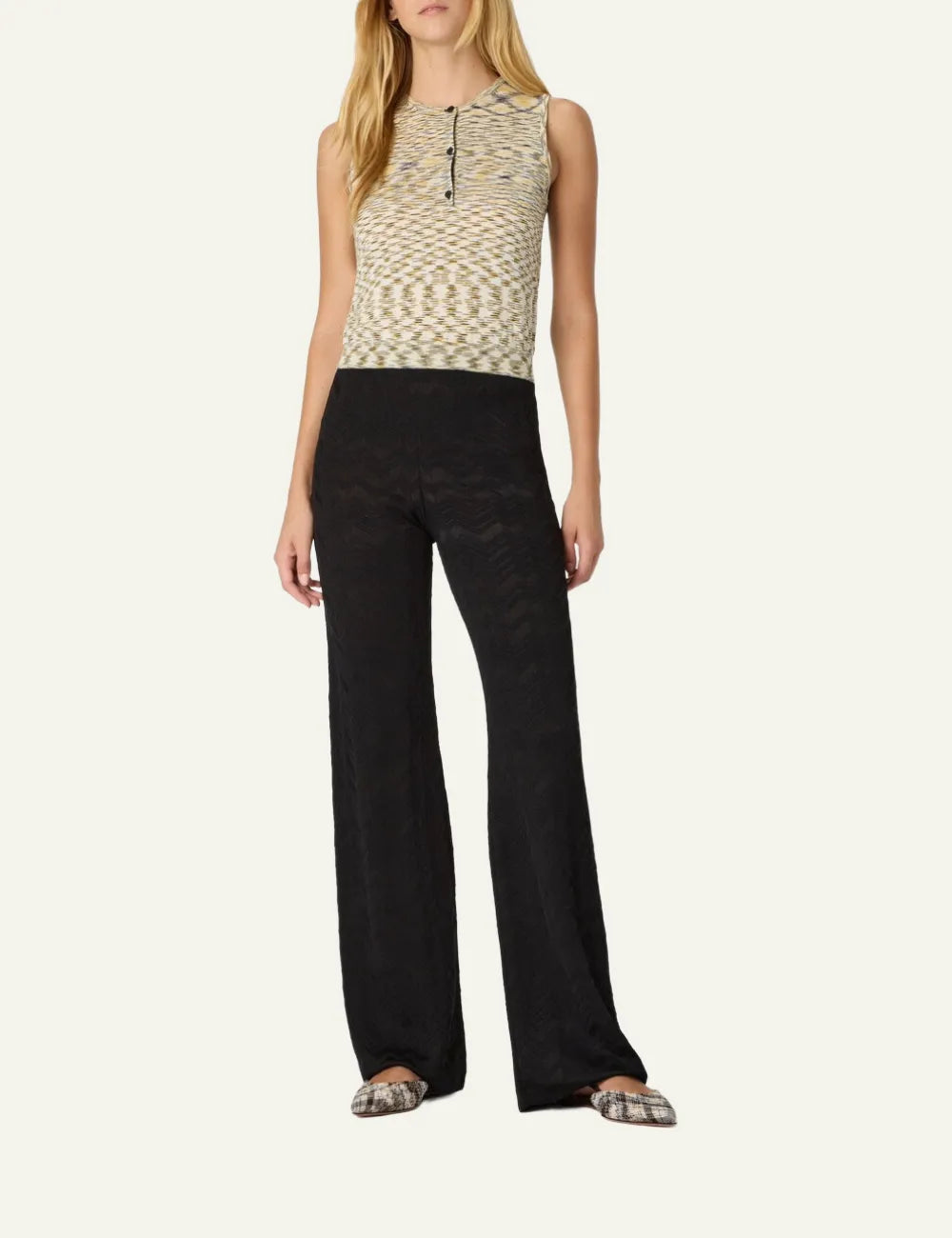 MISSONI TROUSERS SOLID BLACK