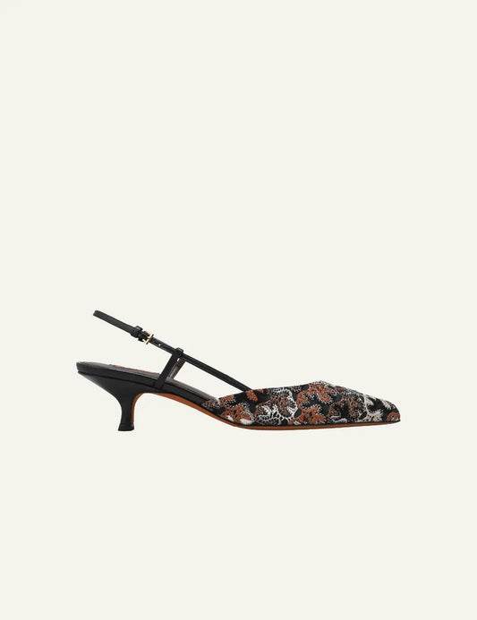 MISSONI FIONA RASCHEL LAME SLINGBACKS