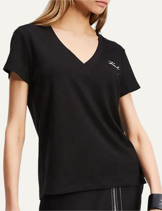 KARL LAGERFELD V-NECK T-SHIRT