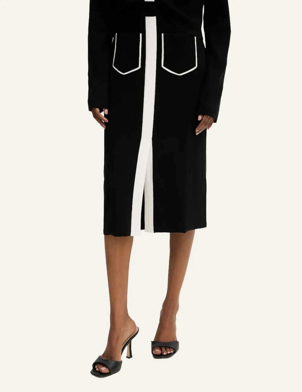 KARL LAGERFELD BW KNIT SKIRT