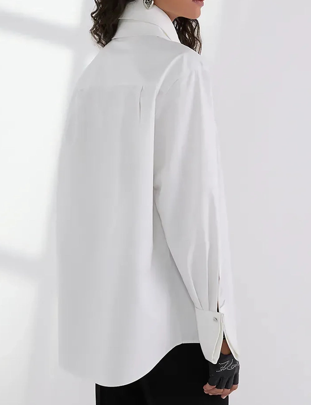 KARL LAGERFELD COLLAR POPLIN SHIRT