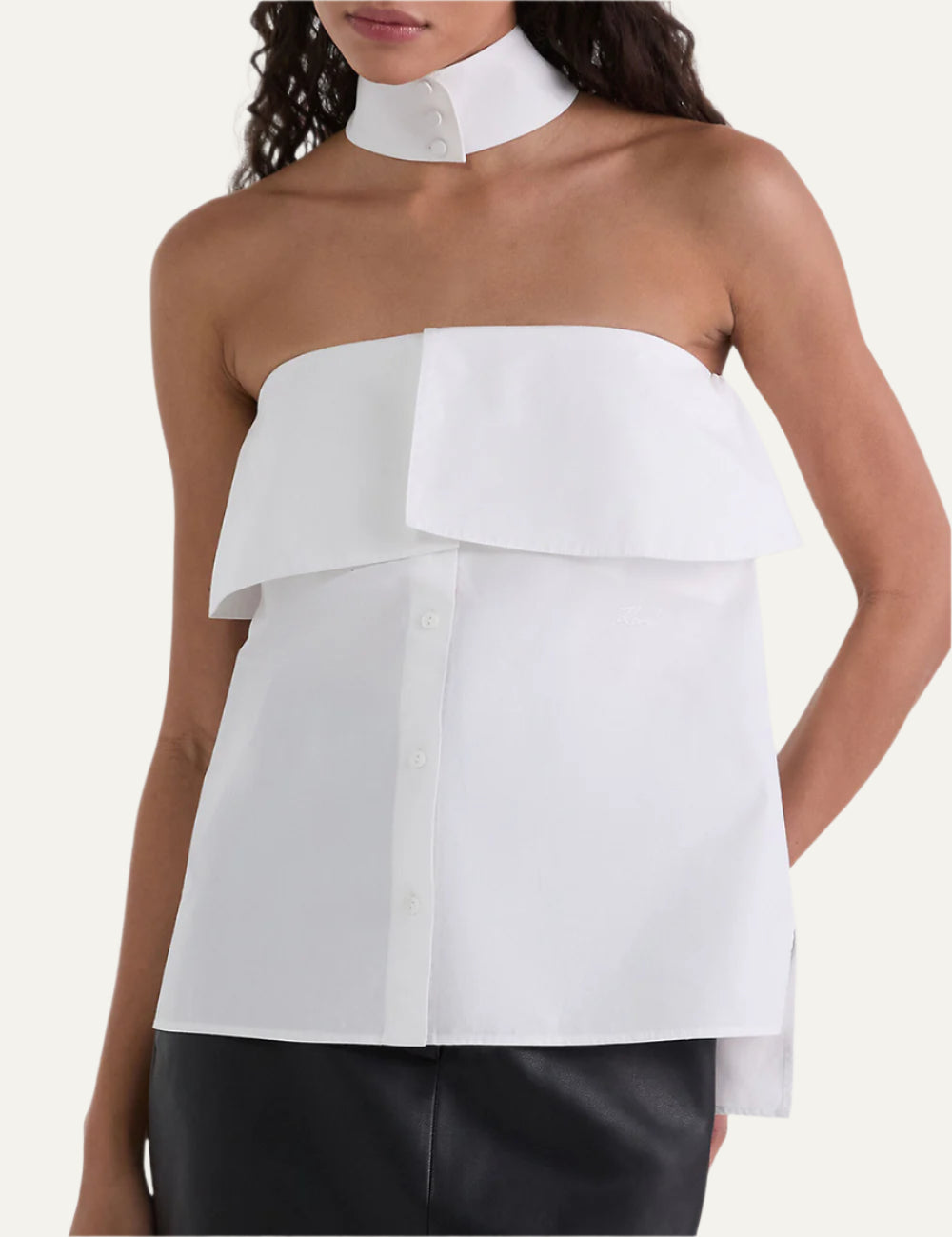 KARL LAGERFELD POPLIN BLOUSE