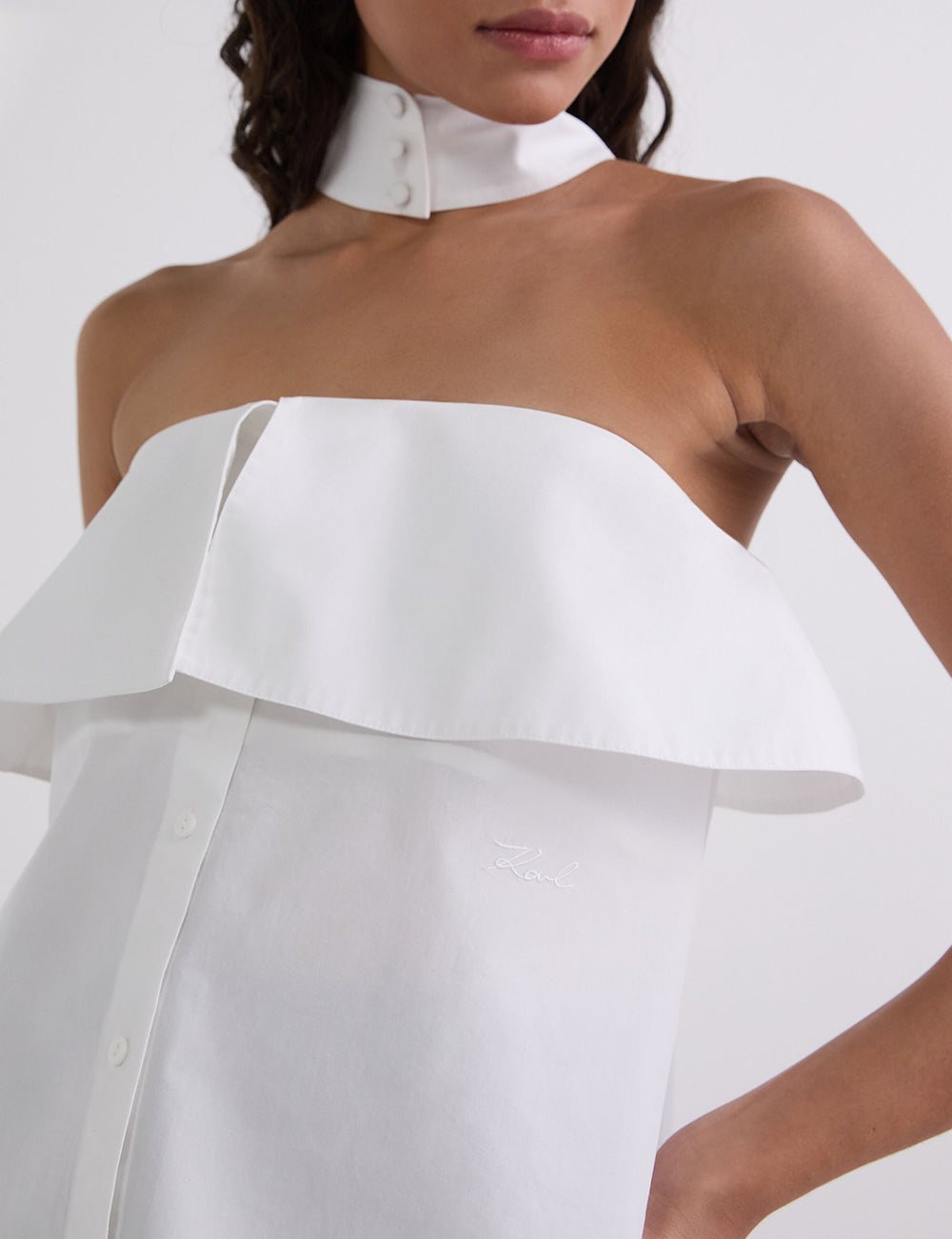 KARL LAGERFELD POPLIN BLOUSE