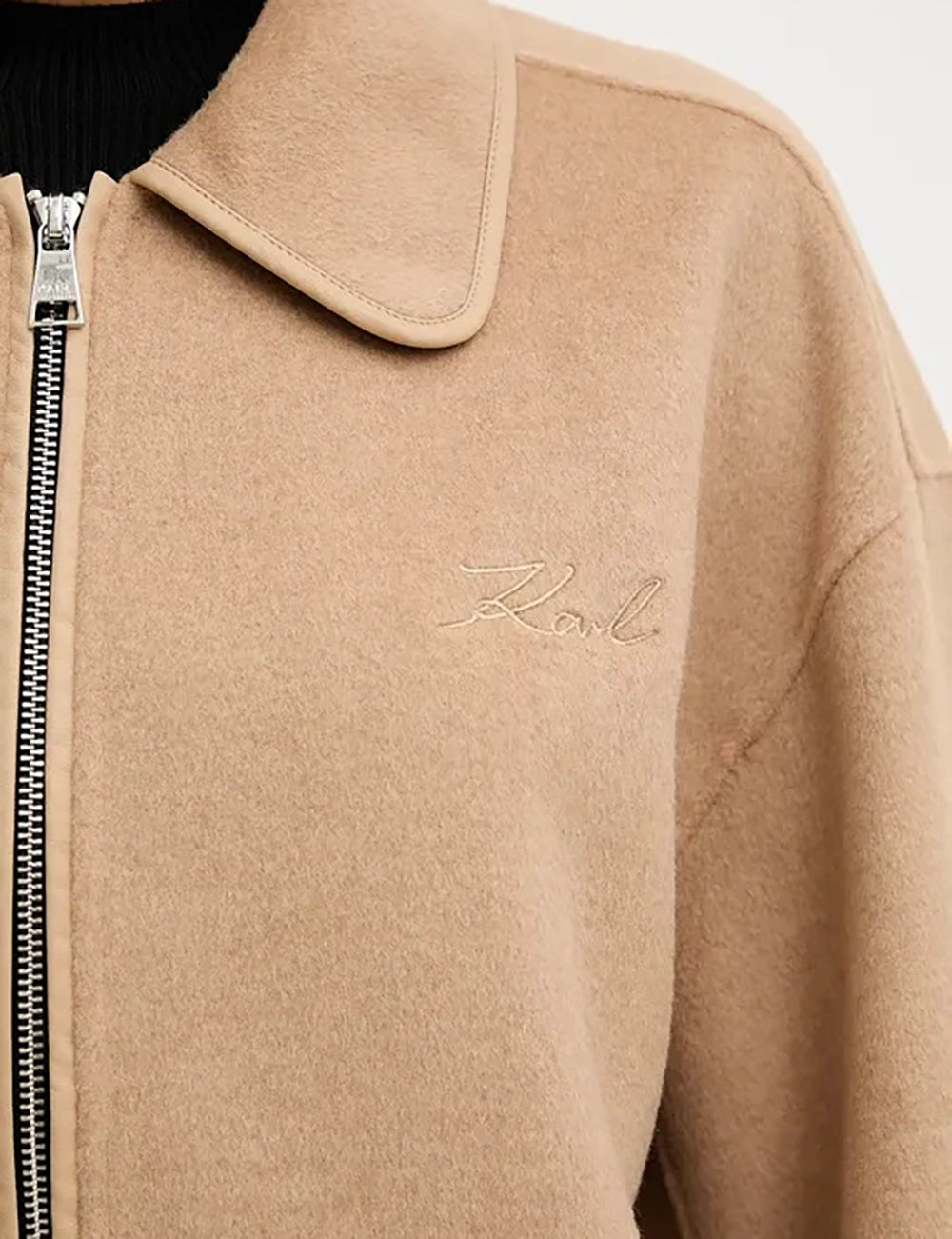 KARL LAGERFELD SHORT SOFT COAT