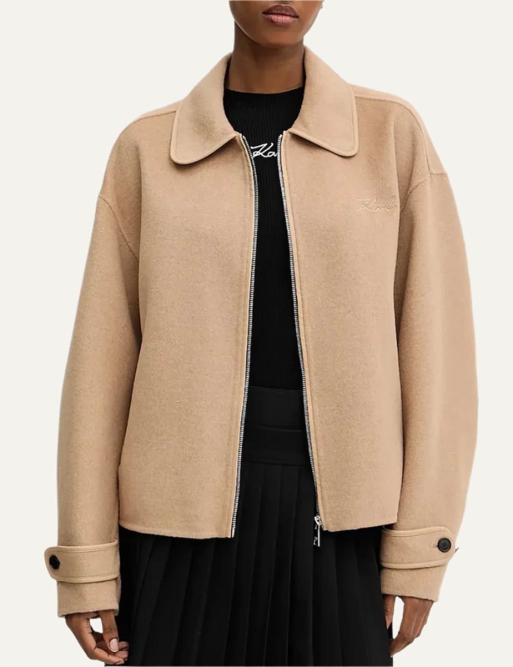 KARL LAGERFELD SHORT SOFT COAT