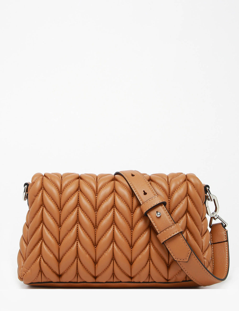 KARL LAGERFELD K/WEAVE CROSSBODY Caramel