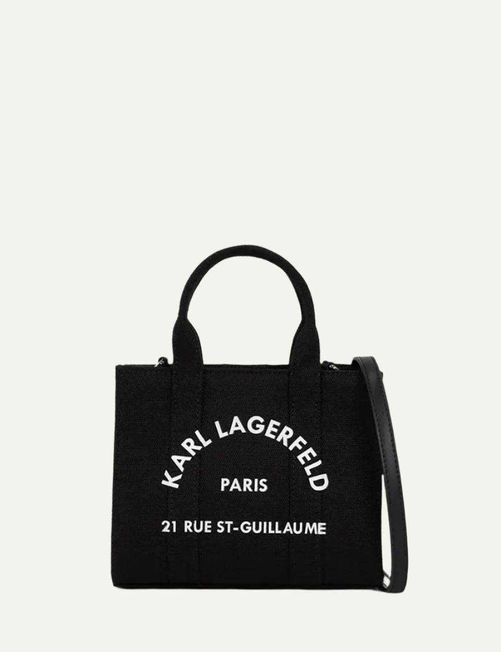 KARL LAGERFELD SQUARE MINI TOTE BLACK