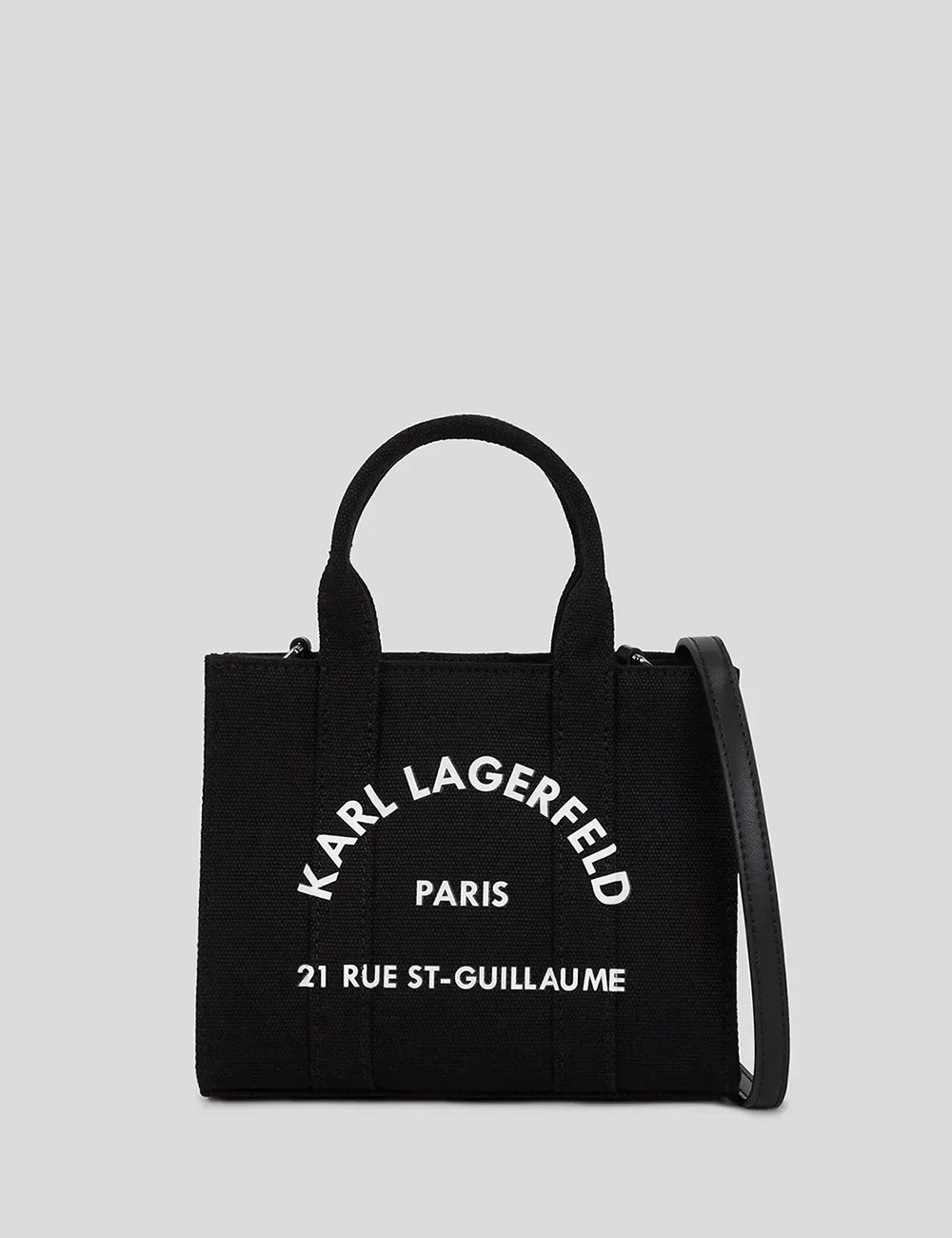 KARL LAGERFELD SQUARE MINI TOTE BLACK