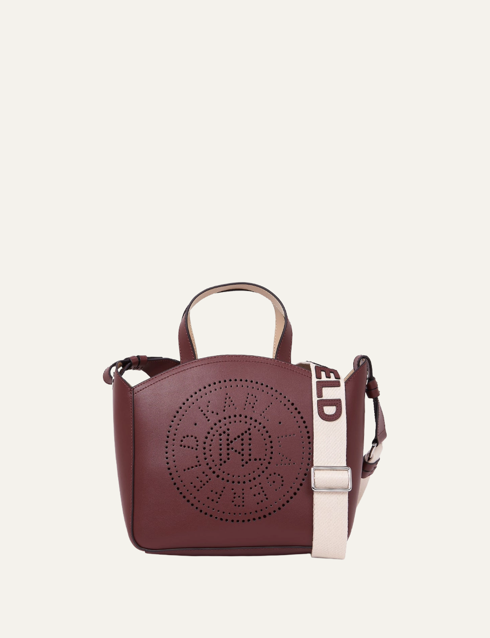 KARL LAGERFELD K/CIRCLE SM TOTE PERFORATED