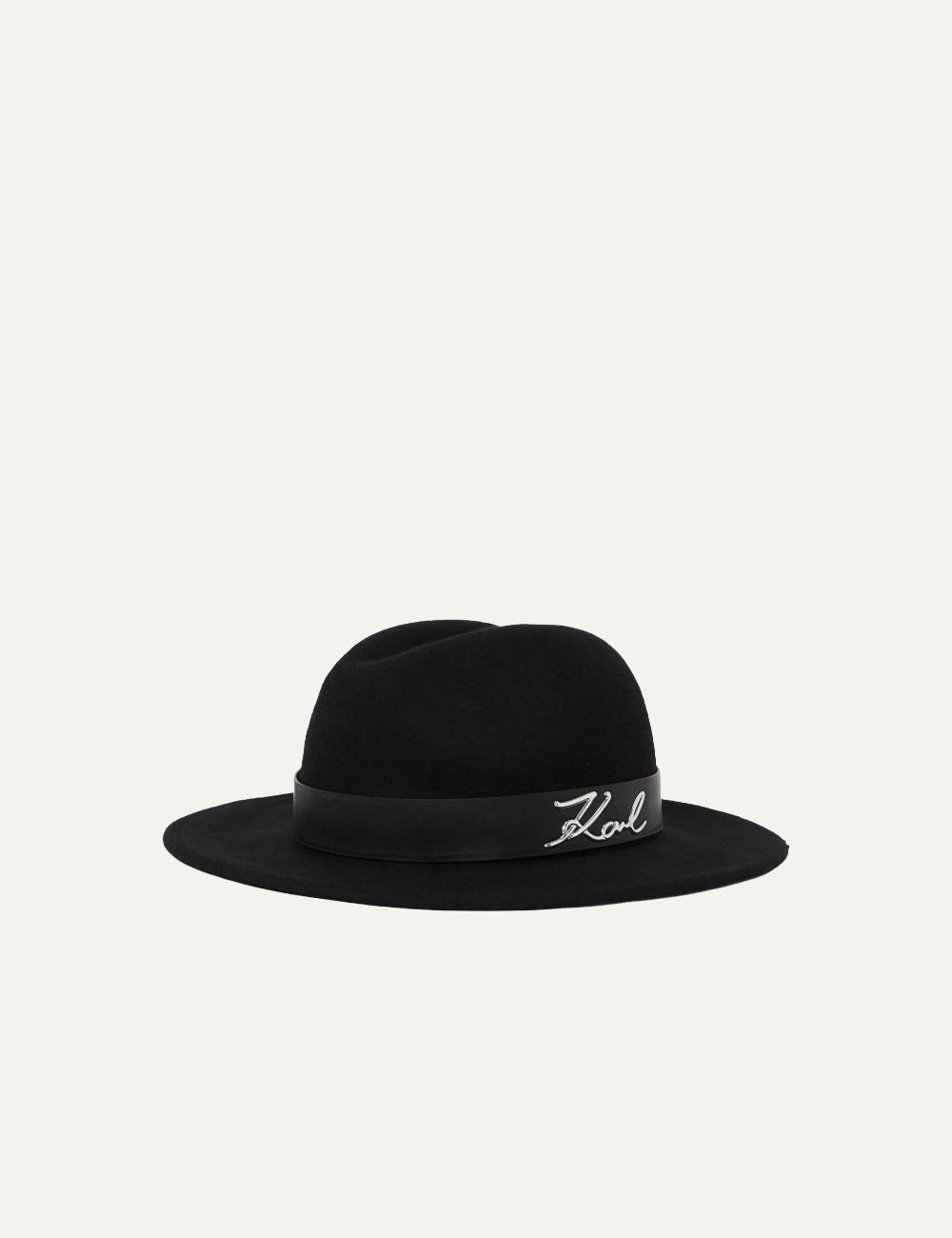 KARL LAGERFELD K/SIGNATURE FEDORA HAT