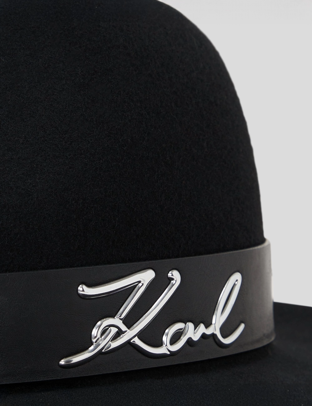 KARL LAGERFELD K/SIGNATURE FEDORA HAT