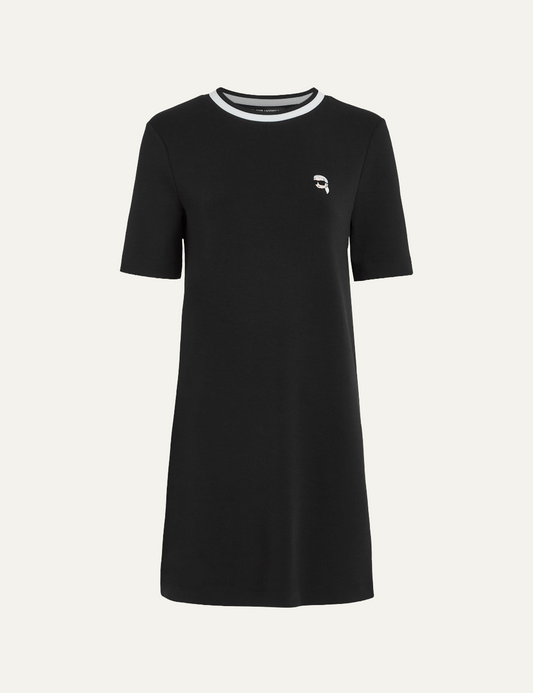 KARL LAGERFELD IKON PATCH TSHIRT DRESS