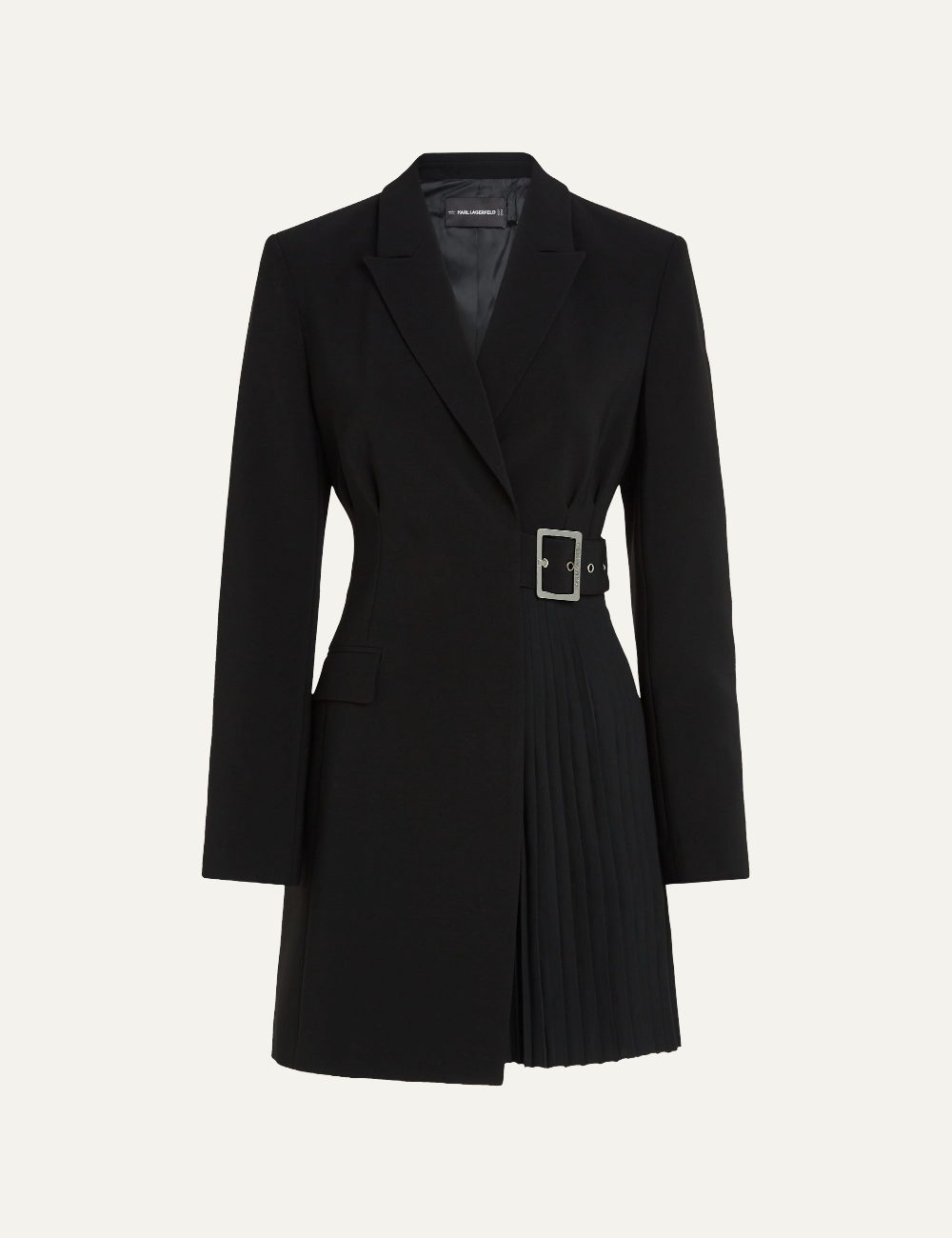 KARL LAGERFELD TAILORED PLEATED BLAZER DRESS