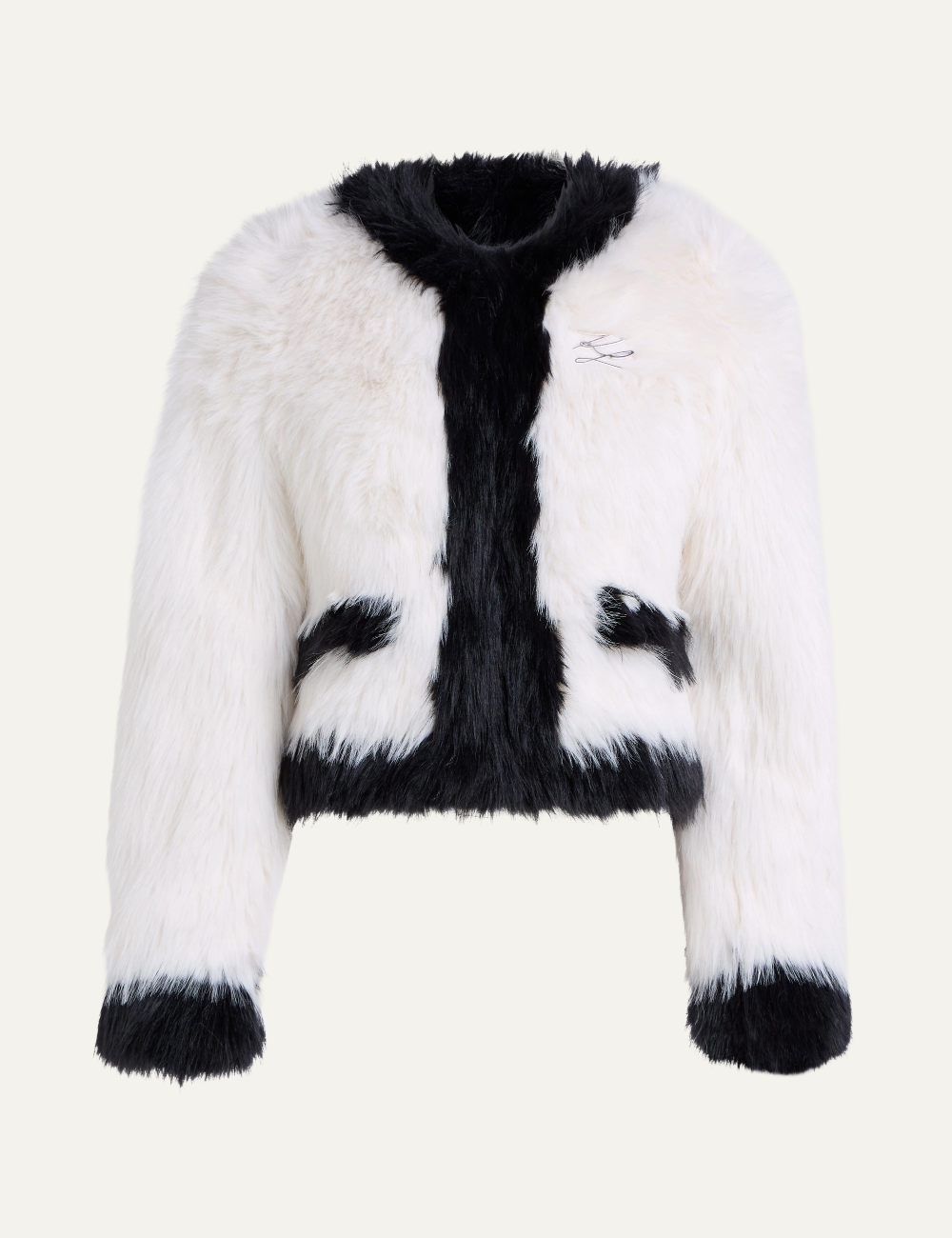KARL LAGERFELD FAUX FUR JACKET