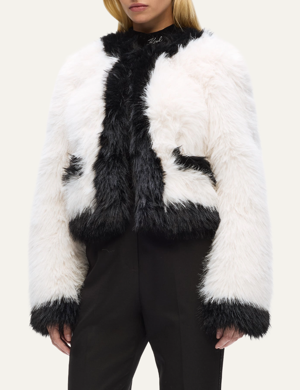 KARL LAGERFELD FAUX FUR JACKET