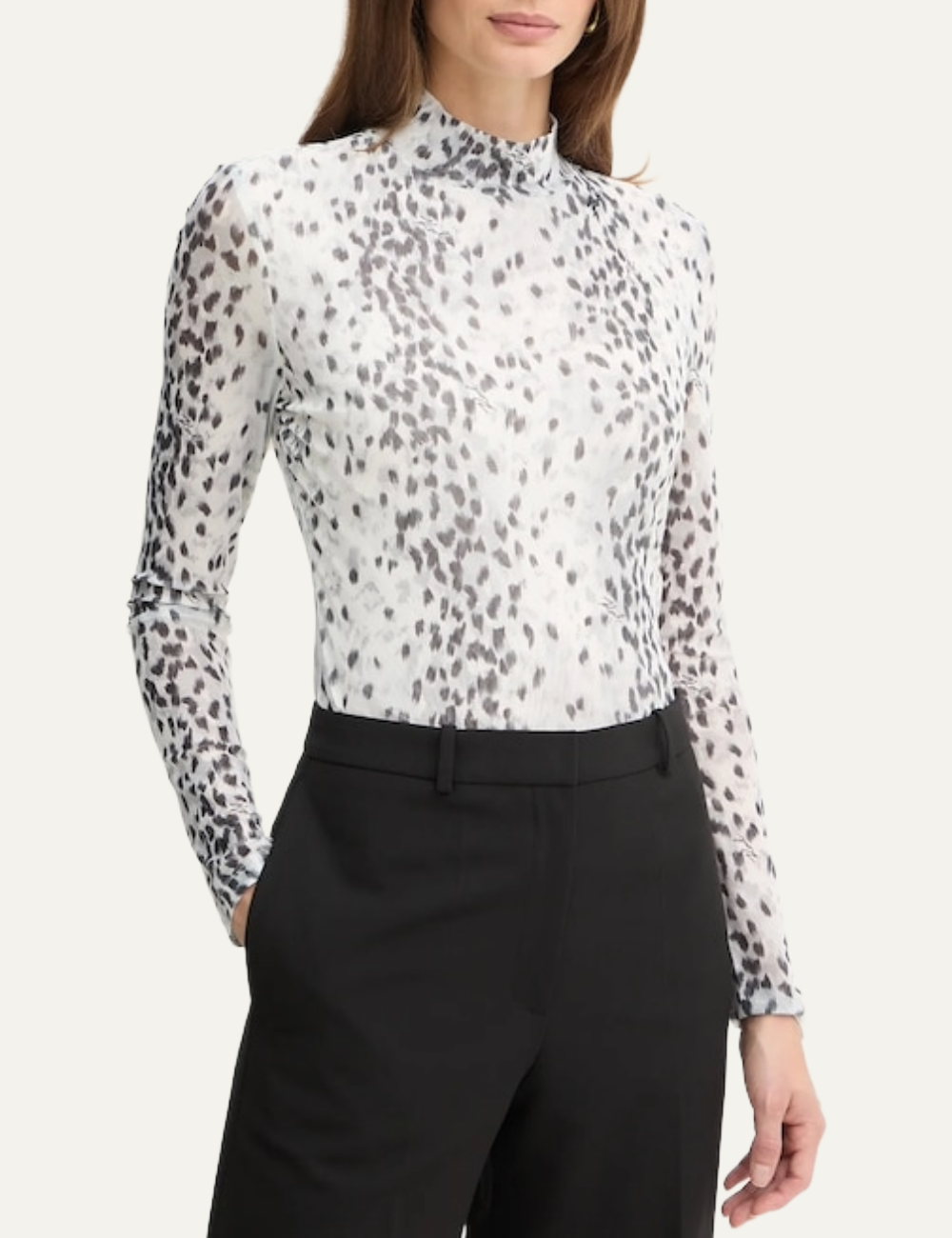 KARL LAGERFELD MESH LONGSLEEVE