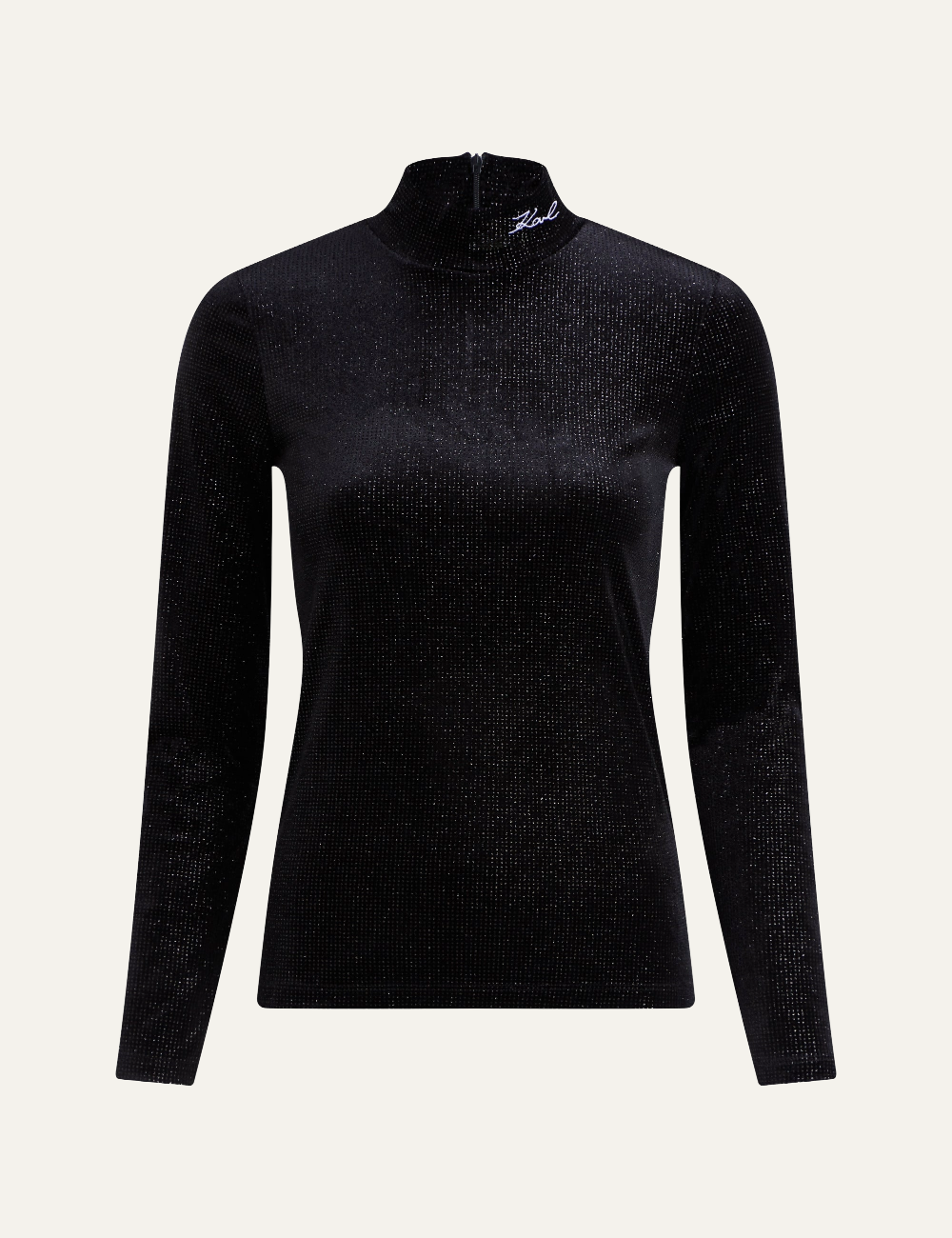 KARL LAGERFELD SPARKLE VELVET LONGSLEEVE