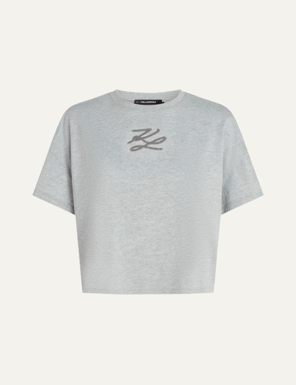 KARL LAGERFELD AUTOGRAPH SEQUINS BOXY T-SHIRT