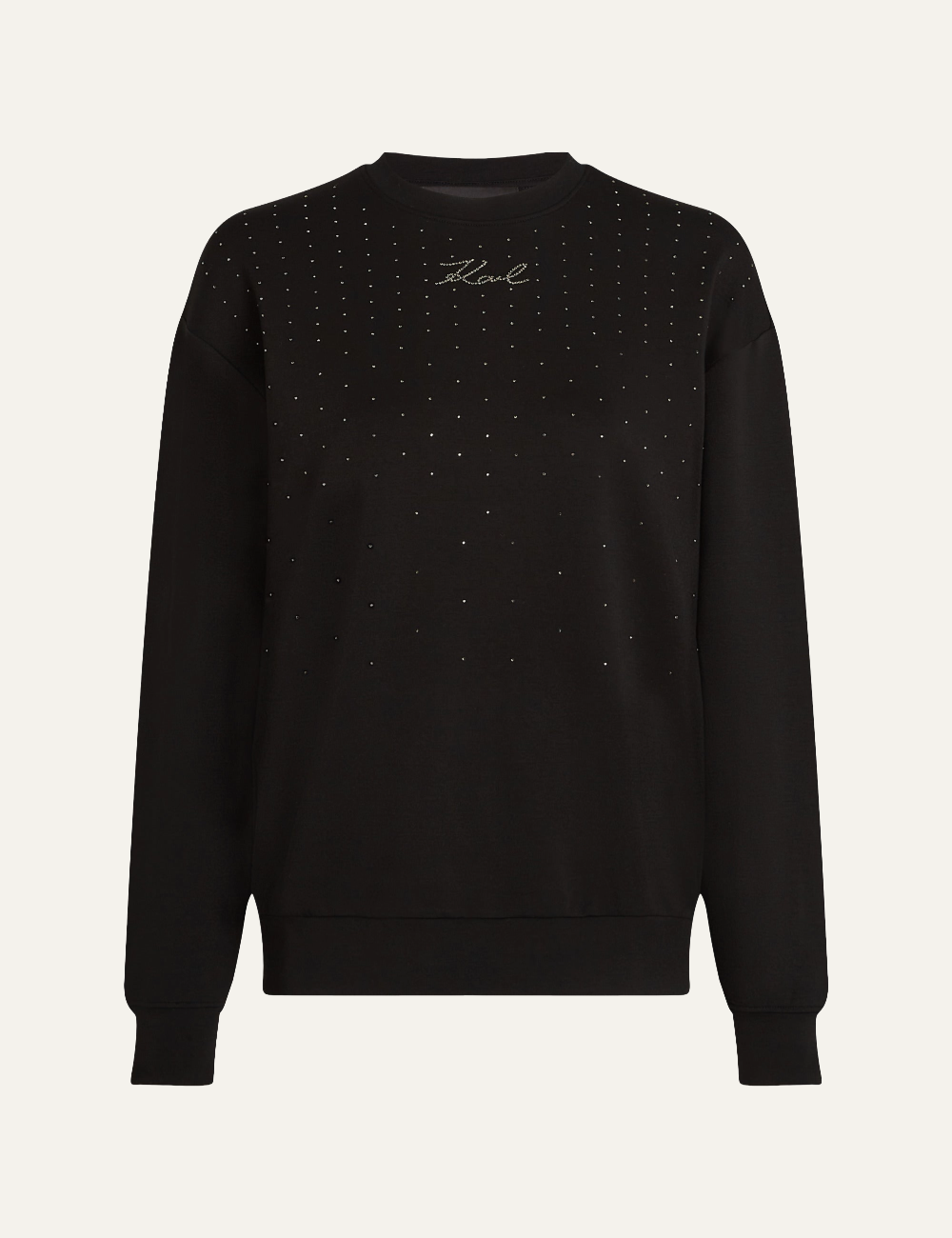 KARL LAGERFELD RHINESTONE RAIN SWEATSHIRT