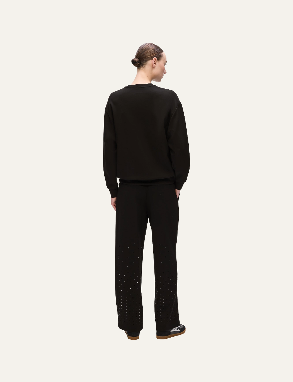 KARL LAGERFELD RHINESTONE RAIN SWEATSHIRT