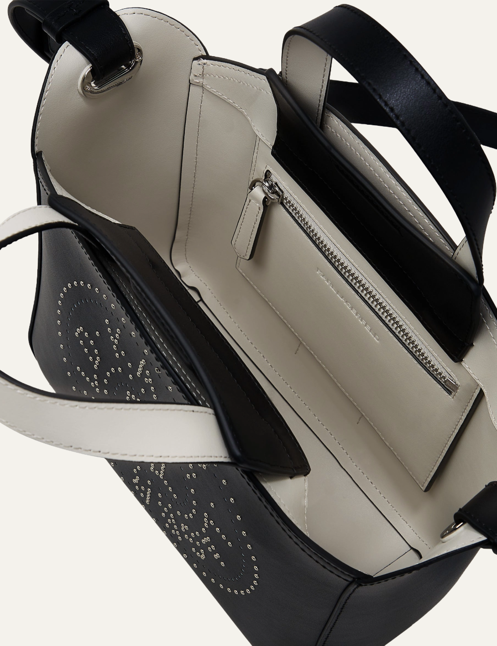 KARL LAGERFELD K/CIRCLE SM TOTE STUDS