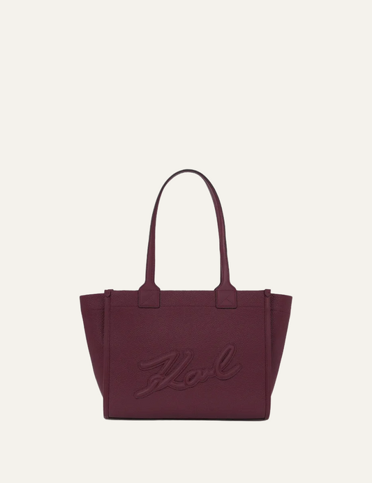 KARL LAGERFELD K/SKUARE EW MD TOTE GRAINY