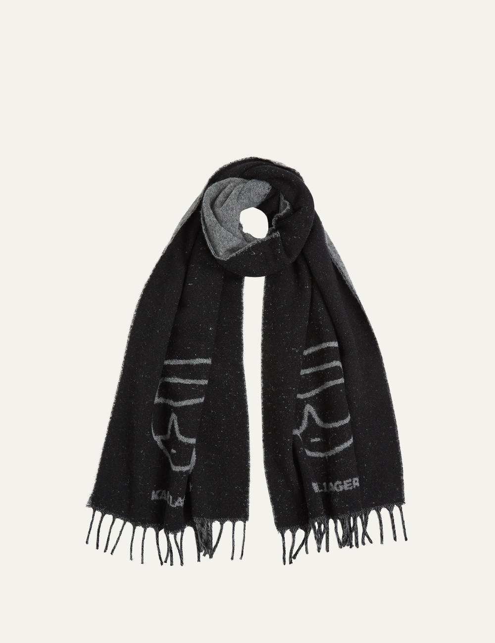 KARL LAGERFELD IKON JKRD WOOL SCARF