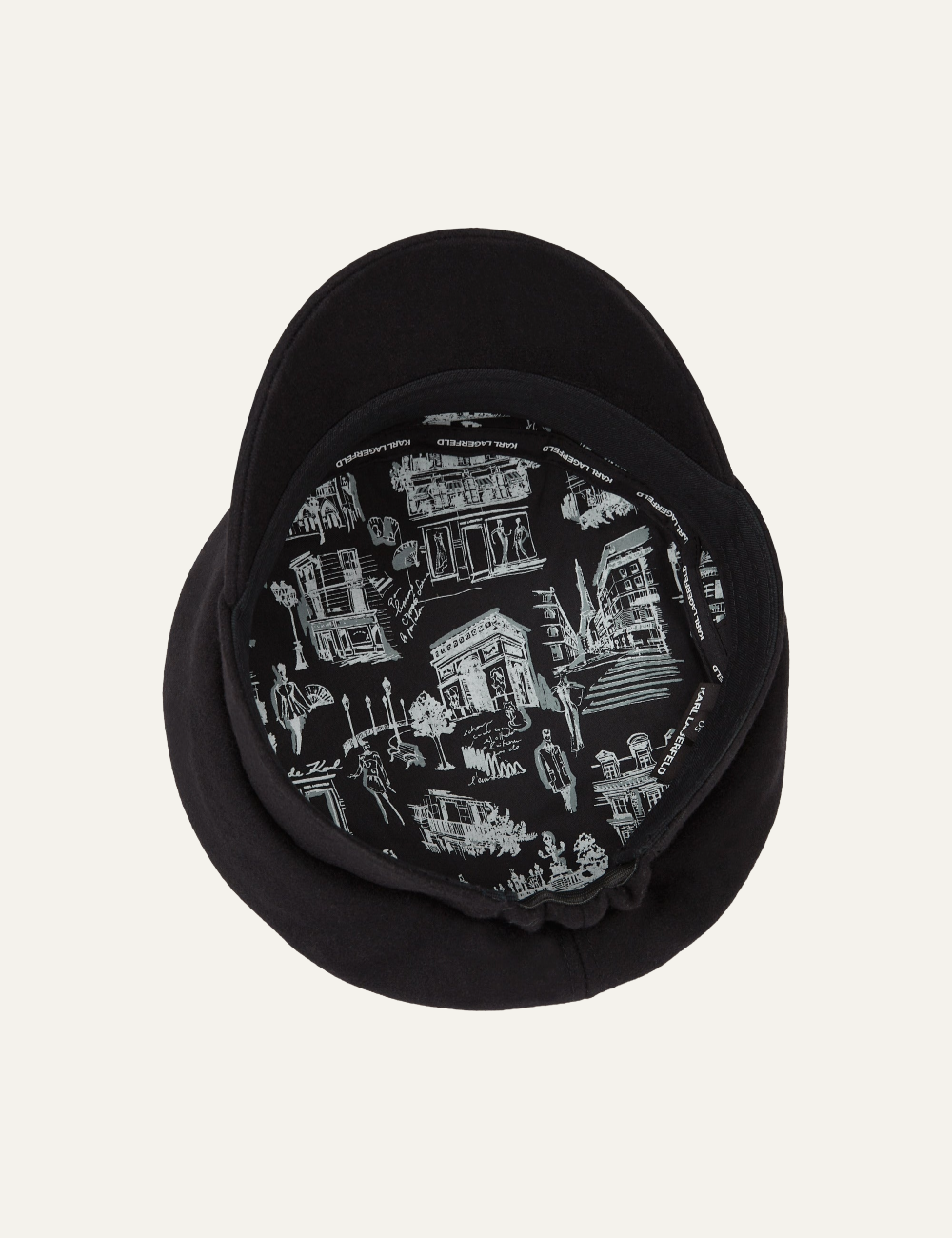 KARL LAGERFELD K/SKETCH BAKER BOY CAP