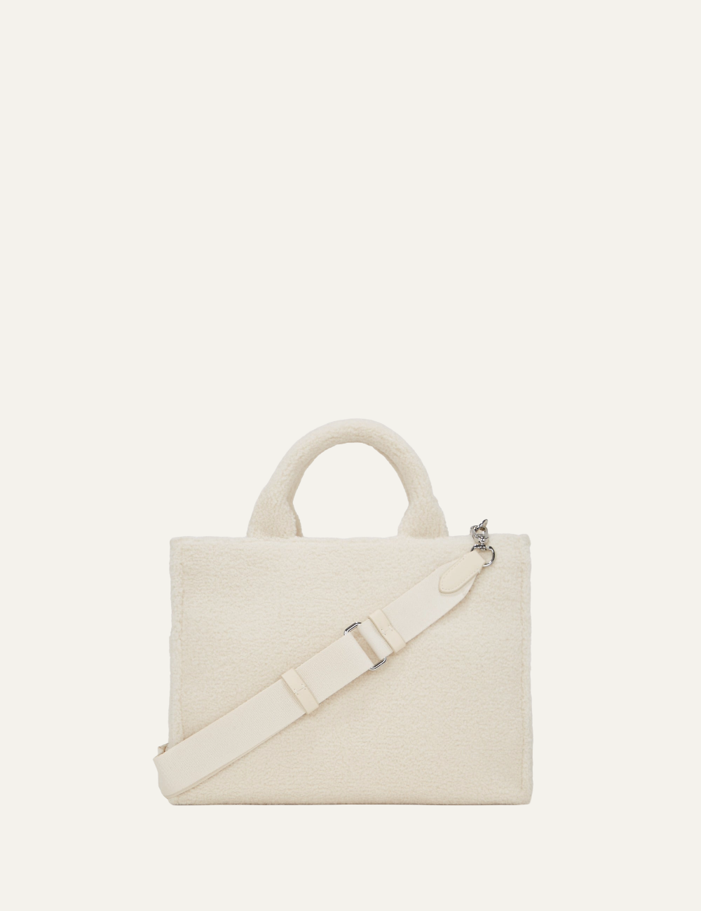 KARL LAGERFELD K/RSG MD SQUARE TOTE SHEARLING