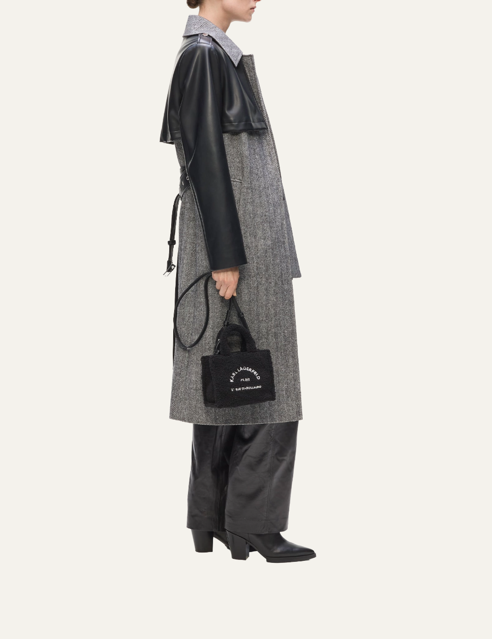 KARL LAGERFELD K/RSG MINI SQUARE TOTE SHEARL