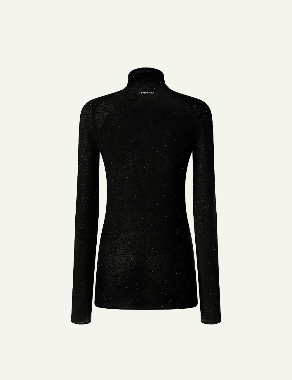 PINKO SLIM FIT HIGH NECK SWEATER WITH MICRO SWEATER