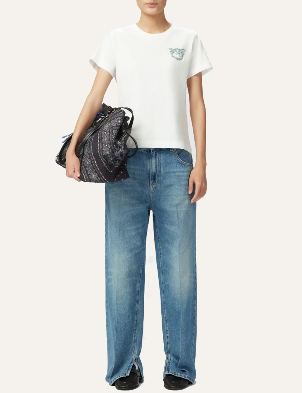 PINKO NAMBRONE T-SHIRT BIANCAVE