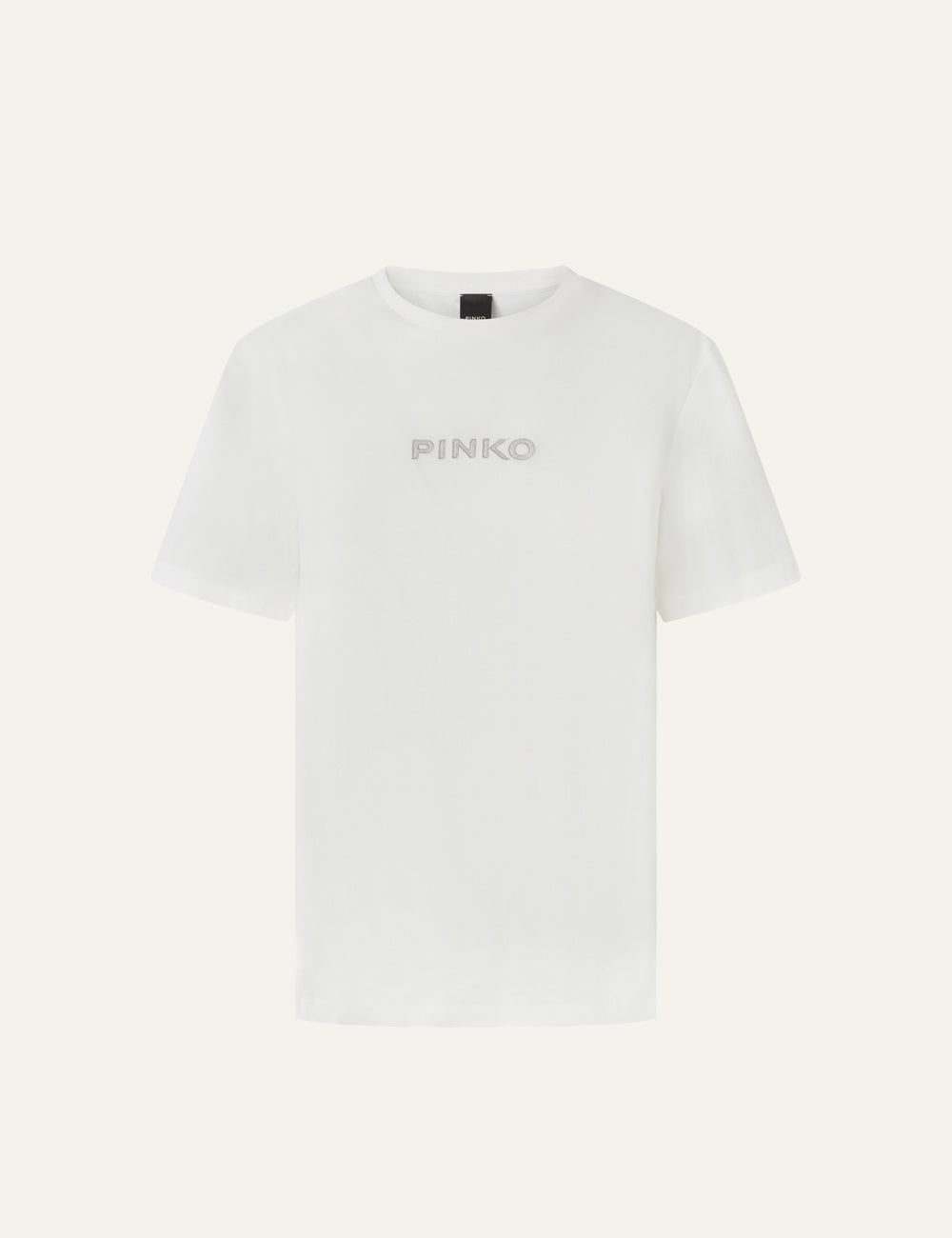 PINKO STREPITOSO T-SHIRT JERSEY LOGO STRASS PINKO WITH YOU