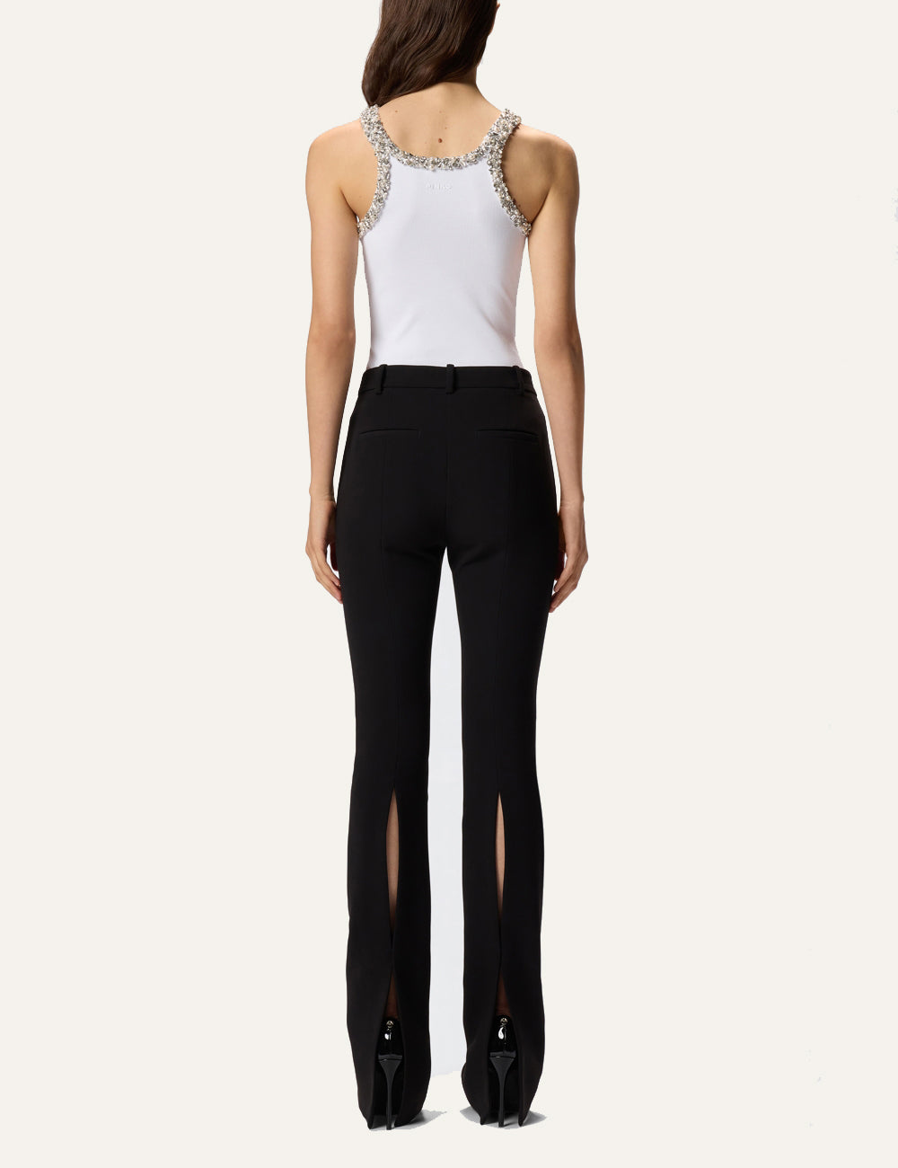 PINKO CORIANDOLI TANK TOP WHITE