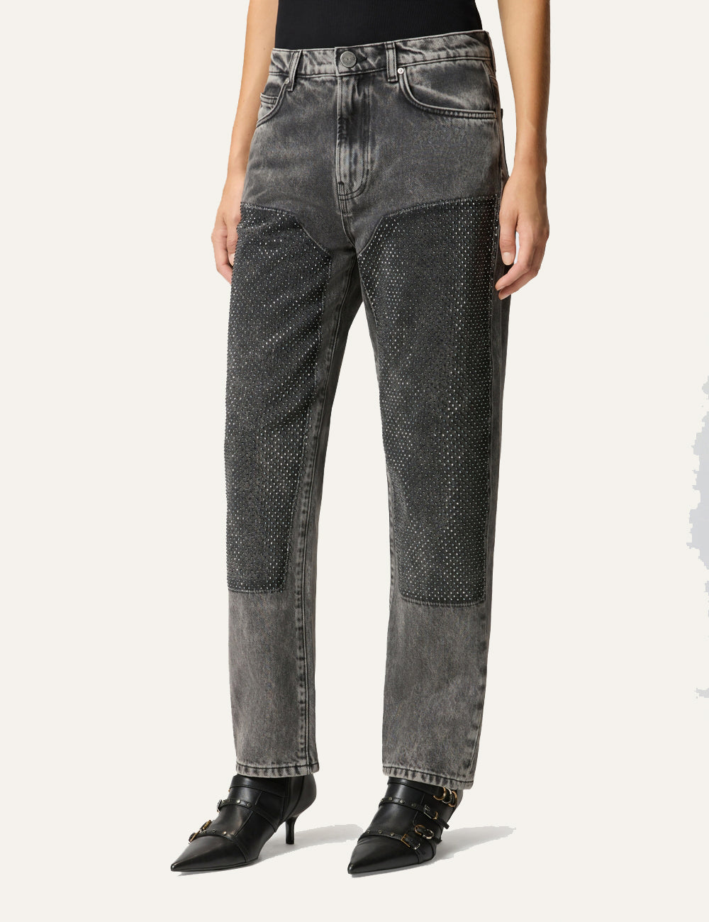 PINKO ROSE STRAIGHT DARK GREY