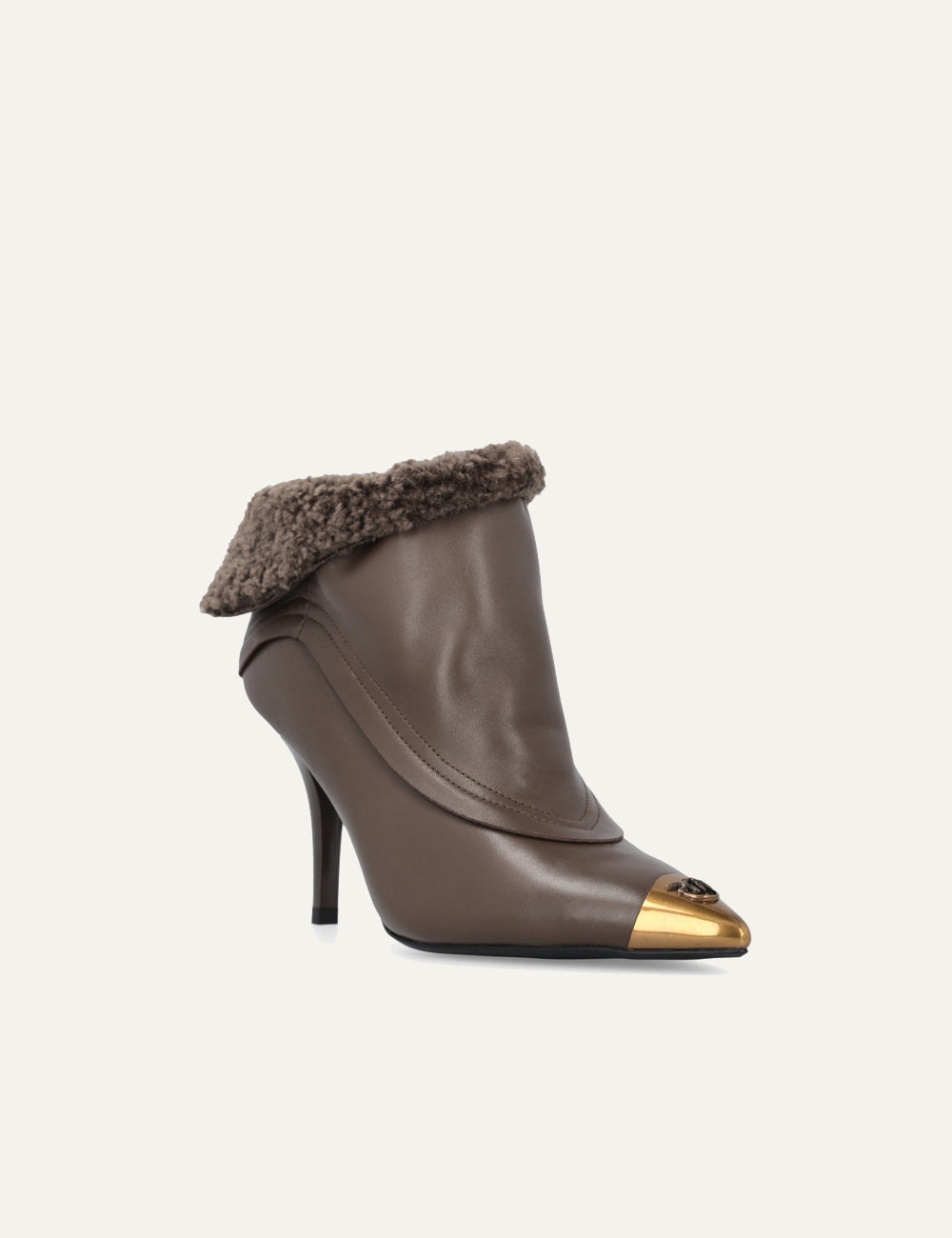 PINKO LUCY 25 - ANKLE BOOT NAPPA/LINING FUR