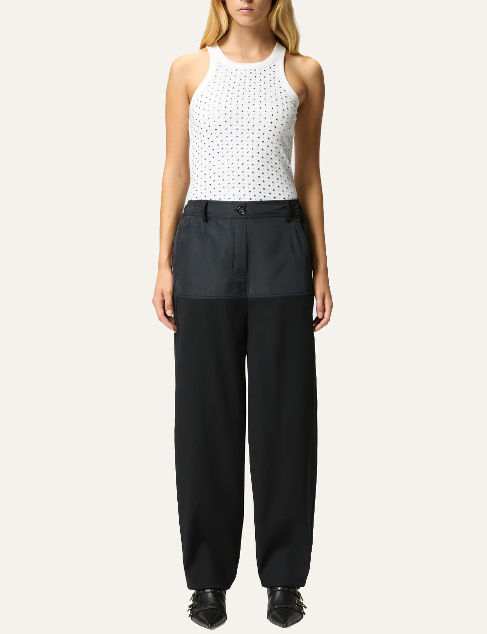 PINKO ANNITA TOP WHITE