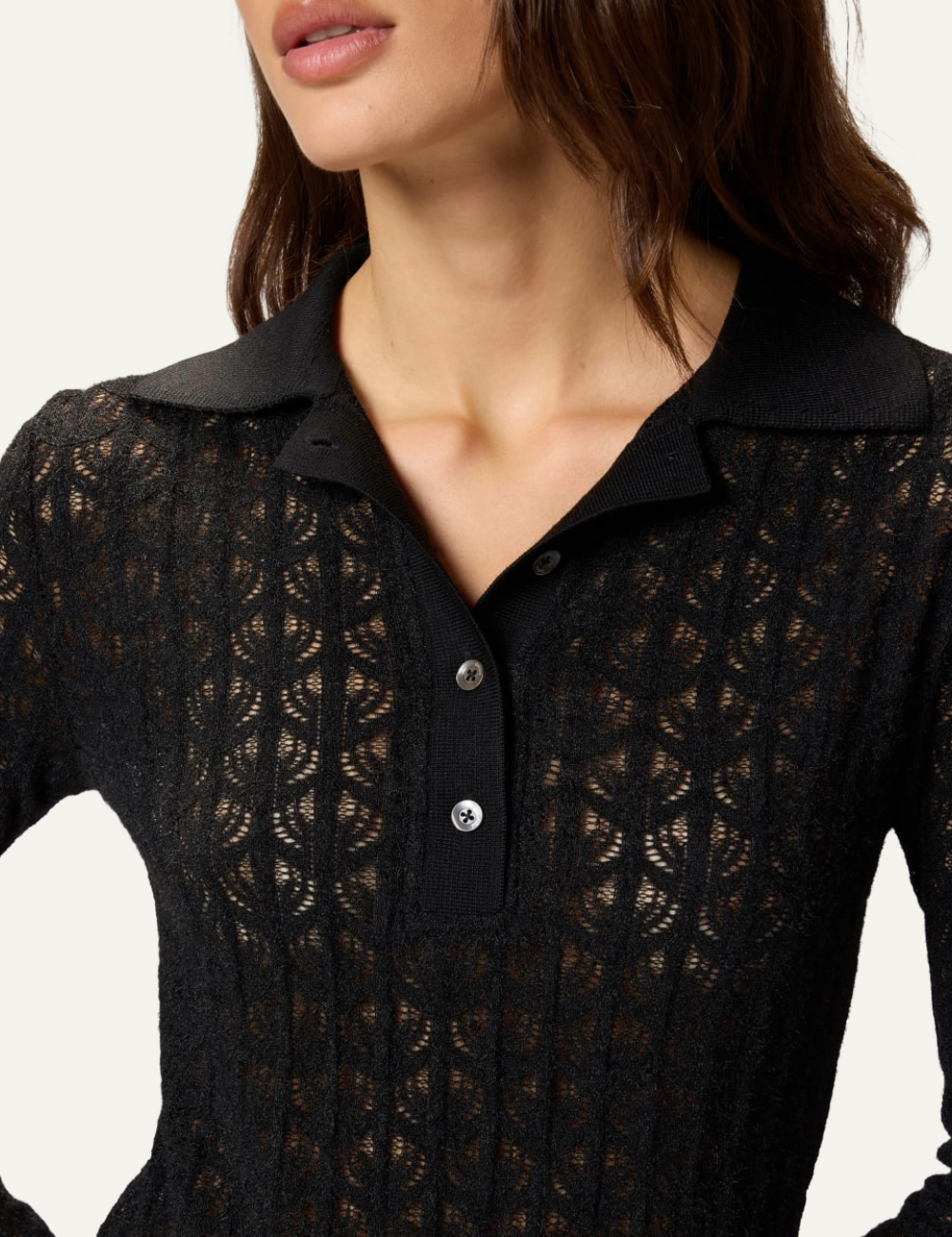 PINKO YOANA KNIT LACE BODYSUIT