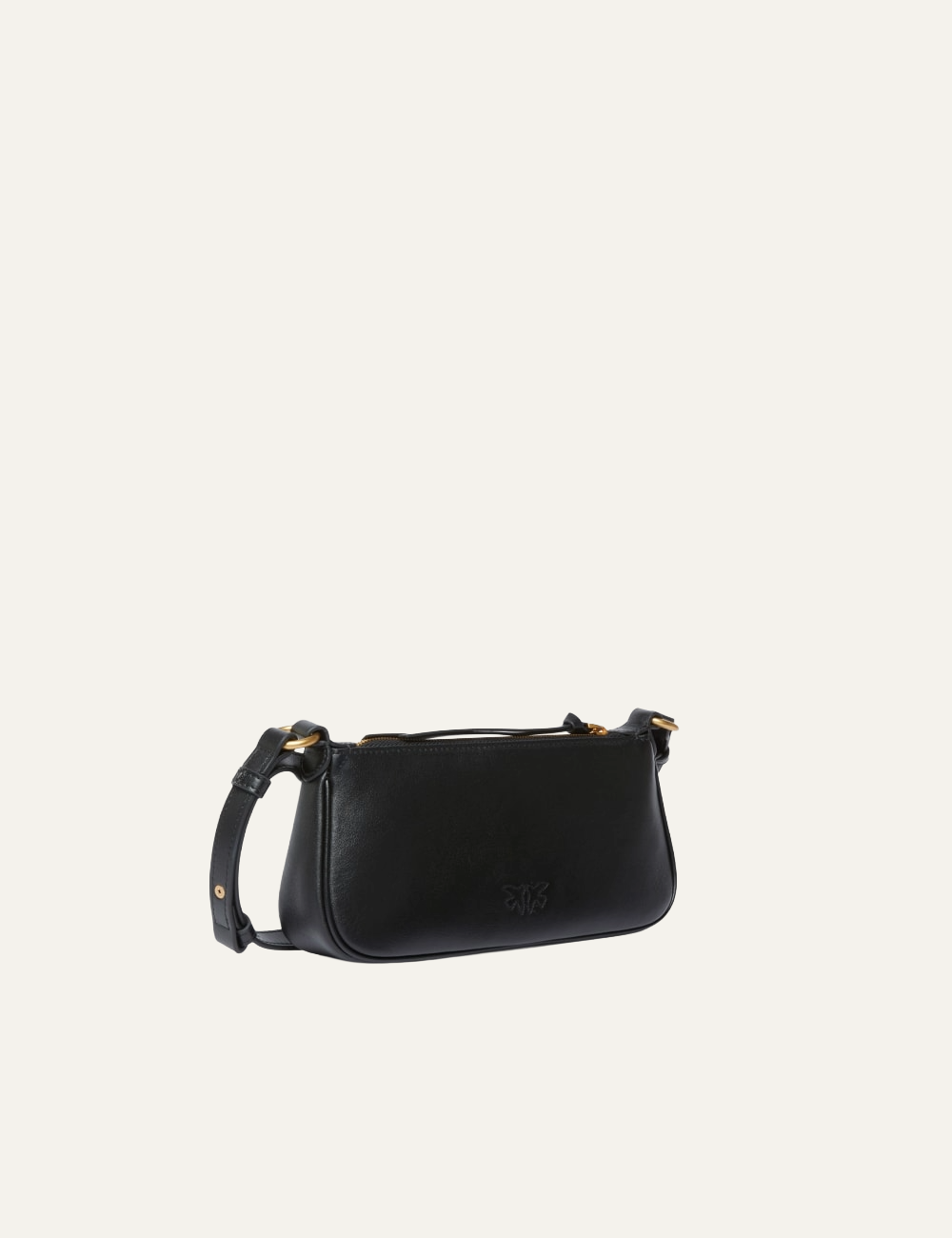 PINKO HALF MOON BAGUETTE MINI BLACK
