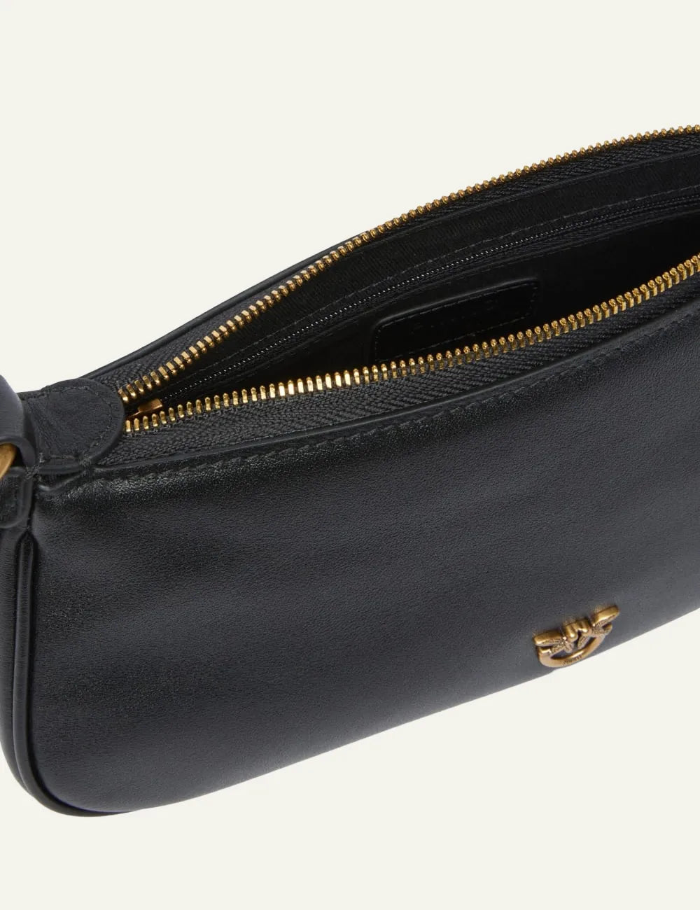 PINKO HALF MOON BAGUETTE MINI BLACK