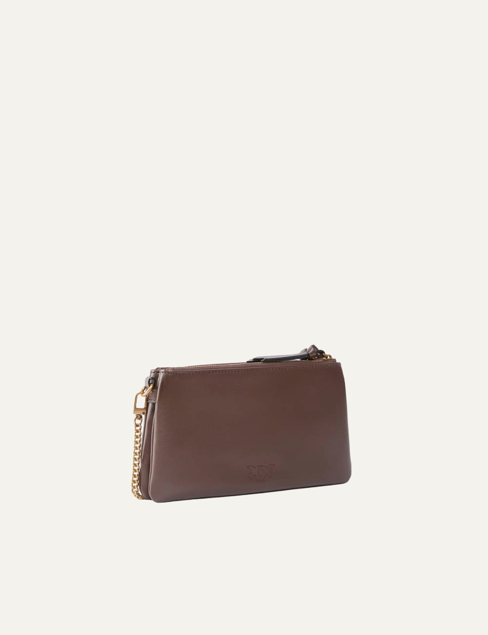 PINKO DOUBLE MINI BAG IN ΜΑΤΤ LEATHER