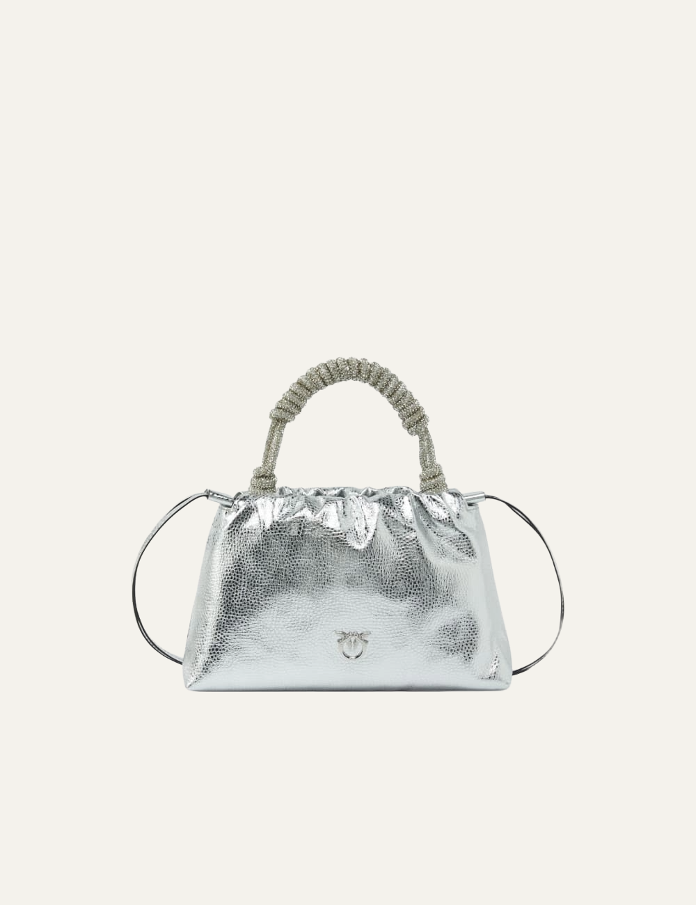 PINKO SMALL HANDBAG IN LAMINATED LEATHER