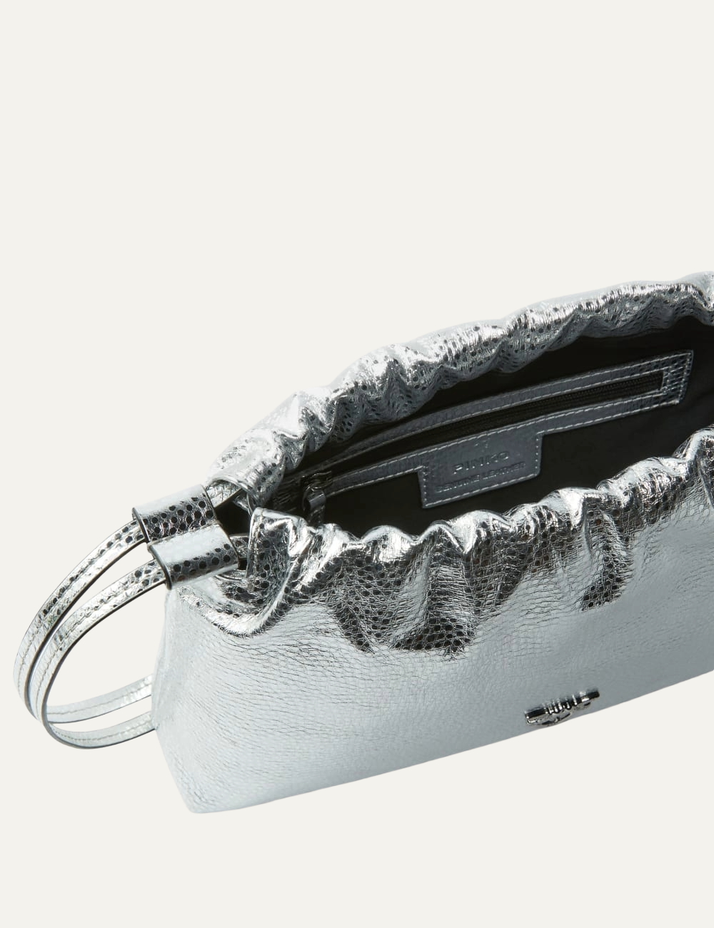 PINKO SMALL HANDBAG IN LAMINATED LEATHER