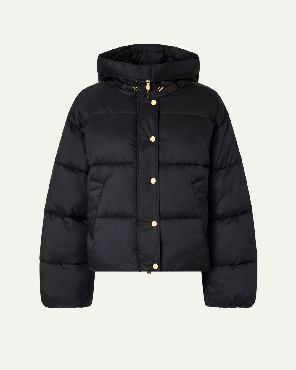 PINKO JACKET WITH HOOD BLACK